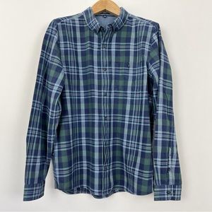 Toad&Co Men’s Organic Cotton Checkered Long Sleeve‎ Buttoned Down Shirt Size XL